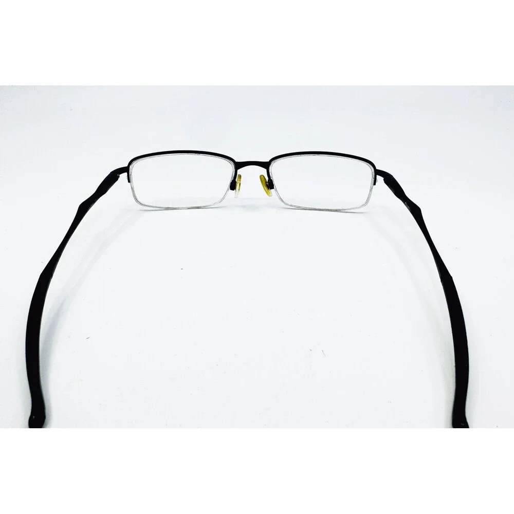 Oakley Eyeglasses Mens Black Semi Rimless Rectangular Frames 53-18-140